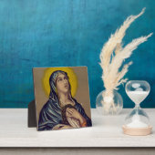 悲しみの女性を刺す フォトプラーク (インサイチュ)