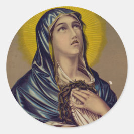 悲しみの女性を刺す ラウンドシール