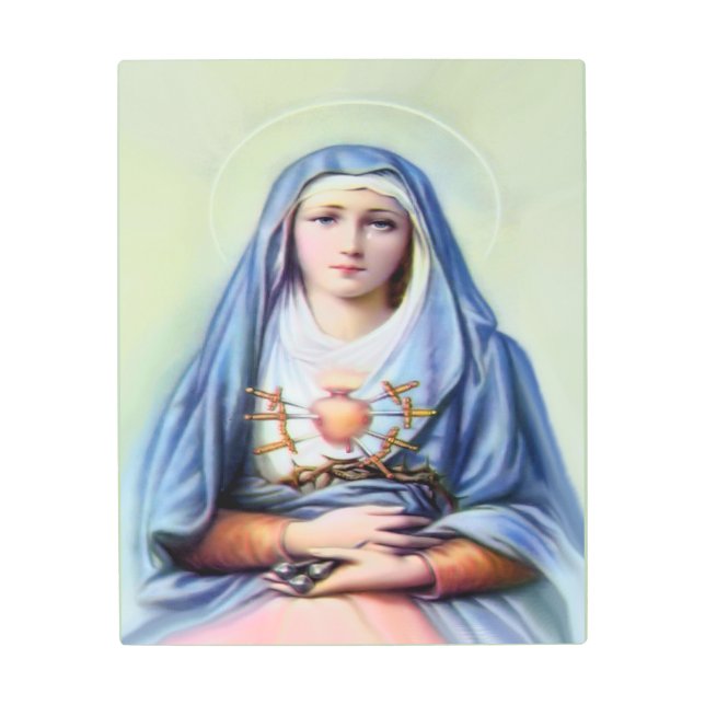 悲しみの女神 メタルプリント (正面)