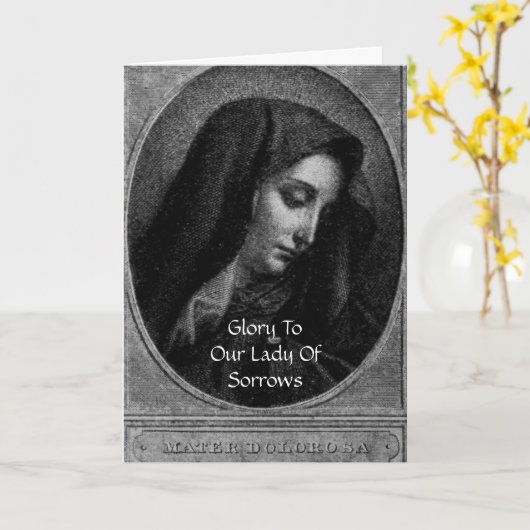 『悲しみの女』 カード (黄色い花)