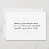 悲しみの心に平穏が訪れますように カード (裏面)