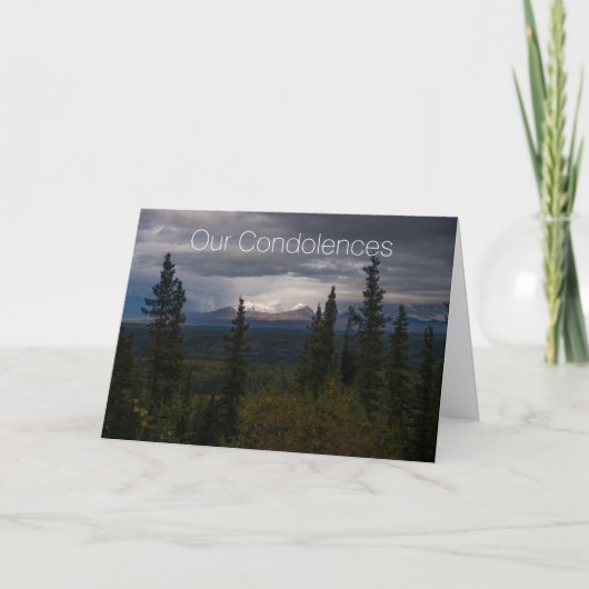 悲しみの時の哀悼悔やみや弔慰名勝 カード (正面)