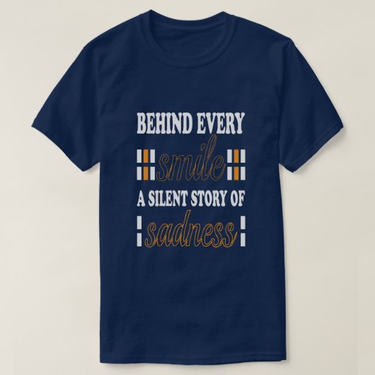 悲しみの沈黙の物語 ベーシック ダークTシャツ Tシャツ (デザイン正面)