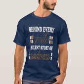 悲しみの沈黙の物語 ベーシック ダークTシャツ Tシャツ (正面)