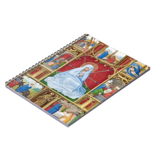 悲しみの私達の女性イースターの宗教的な中世を貸した ノートブック (左側)