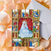 悲しみの私達の女性イースターの宗教的な中世を貸した ポストカード