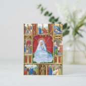 悲しみの私達の女性イースターの宗教的な中世を貸した ポストカード (スタンド正面)