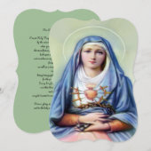 悲しみの聖母と祈り 招待状 (正面/裏面)