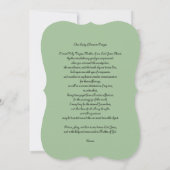 悲しみの聖母と祈り 招待状 (裏面)