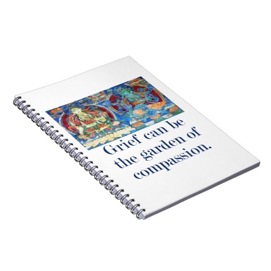 悲しみは庭になることができる – 思いやりの引用文 ノートブック (右側)