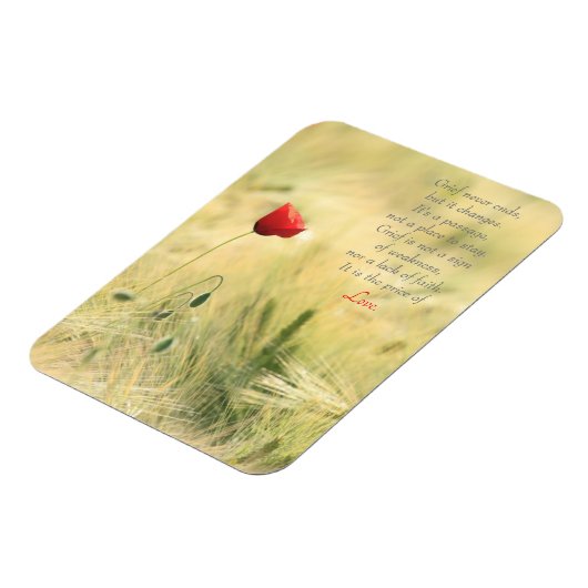 悲しみは愛の価格引用文 マグネット (左側)