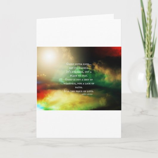 悲しみは決して終わらない カード (正面)