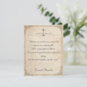 悲しみは見ることができない – 葬儀ヴィンテージカード (スタンド正面)