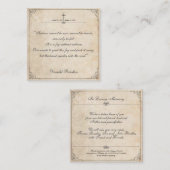 悲しみは見ることができない – 葬儀ヴィンテージカード ノートカード (正面/裏面)