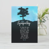 悲しみも言葉も素晴らし悔やみや弔慰 カード (スタンド正面)