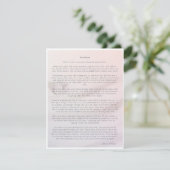 悲しみや喪失のためのストーンのフルサイズカード (スタンド正面)