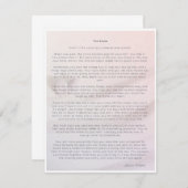 悲しみや喪失のためのストーンのフルサイズカード (正面/裏面)