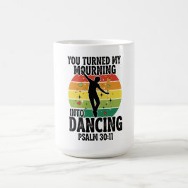 悲しみを踊りに変えるデザイン コーヒーマグカップ