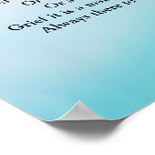 悲しみ引用プリント ポスター (角)