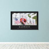 悲しみ：感動的引用文 キャンバスプリント (インサイチュ (ウッドフロア))