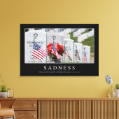 悲しみ：感動的引用文 キャンバスプリント (インサイチュ (リビング))
