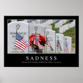 悲しみ：感動的引用文 ポスター (正面)