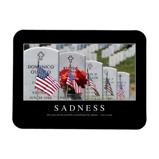悲しみ:感動的引用文 マグネット (横)