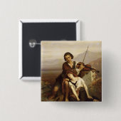 悲しみ、c.1852の心地よい 缶バッジ (正面&裏面)