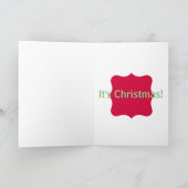 悲しむなクリスマスだ！グリーティングカード シーズンカード (内部)