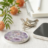 悲しむ母へのシックな花記念贈り物 キーホルダー (側面)