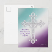 「悲しむ者は幸いなり」マタイ 5:4 ポストカード (正面/裏面)