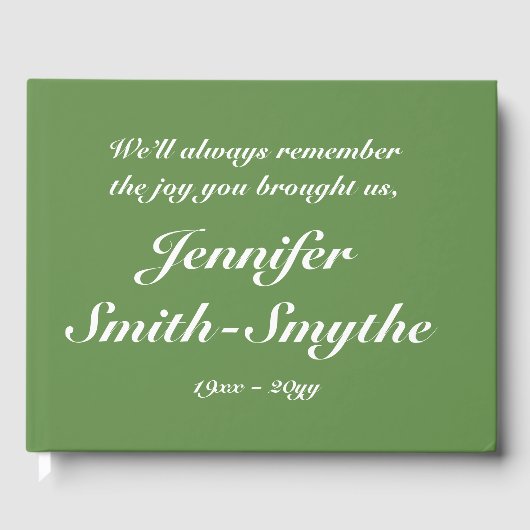 悲しエレガントい葬儀帳と ゲストブック (正面)