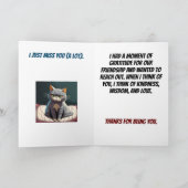 悲し考えい猫 カード (内部)