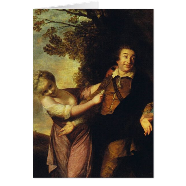 悲劇とコメディの間 – David Garrick (正面)