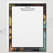 悲劇とコメディの間 – David Garrick レターヘッド (正面/裏面)