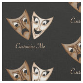 悲劇とコメディ ファブリック (クローズアップ)