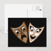 悲劇とコメディ ポストカード (正面/裏面)