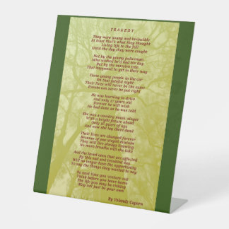 悲劇の台座標識 台座サイン