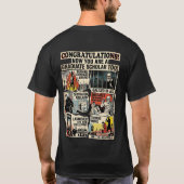 "悲劇の学者" ダークアカデミア卒業 Tシャツ (裏面)
