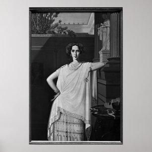 悲劇またはレイチェルポートレート, c.1854 ポスター