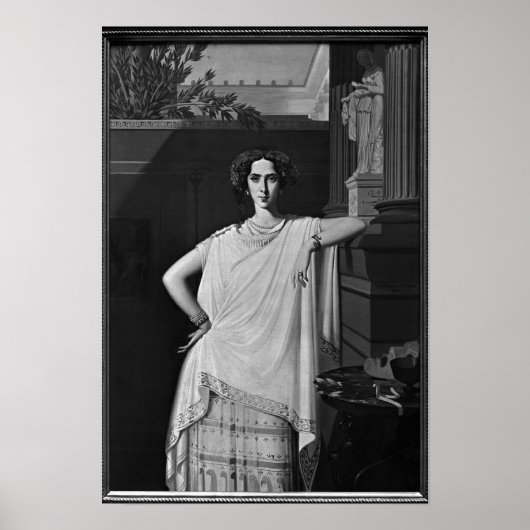 悲劇またはレイチェルポートレート, c.1854 ポスター (正面)