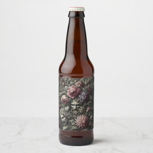 悲劇合唱団 – ゴシックビクトリアンデザイン ビールラベル (正面)