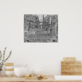 悲劇的なシーンのデザインを設定する ポスター (キッチン)