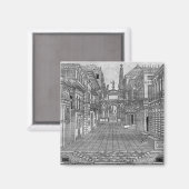 悲劇的なシーンのデザインを設定する マグネット (正面/裏面)