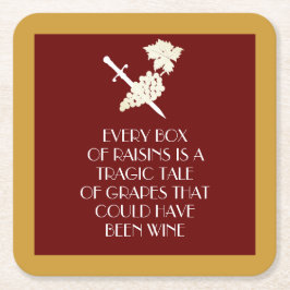 悲劇的な物語 スクエアペーパーコースター