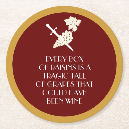 悲劇的な物語 ラウンドペーパーコースター (正面)