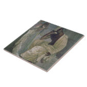 悲劇的な詩人の家からの俳優そしてマスク、 タイル (側面)