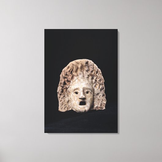 悲劇的マスク キャンバスプリント (正面)