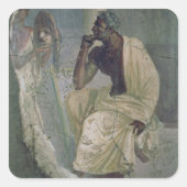 『悲劇詩人の家』の俳優とマスク。 スクエアシール (正面)