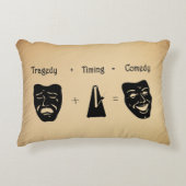 悲劇+タイミングがコメディシアターに匹敵 アクセントクッション (正面)